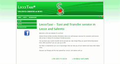 Desktop Screenshot of leccetaxi.it