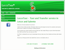 Tablet Screenshot of leccetaxi.it